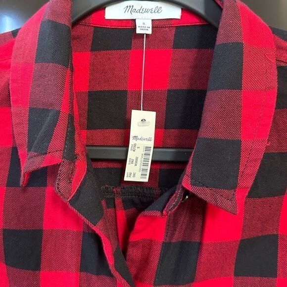 Madewell Flannel Tie-Front Shirt - Picture 3 of 7